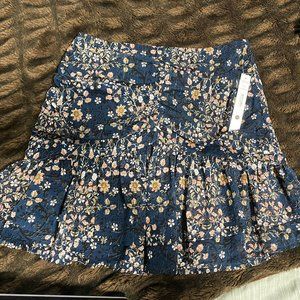 NWT AQUA floral ruffle skirt (size XS)